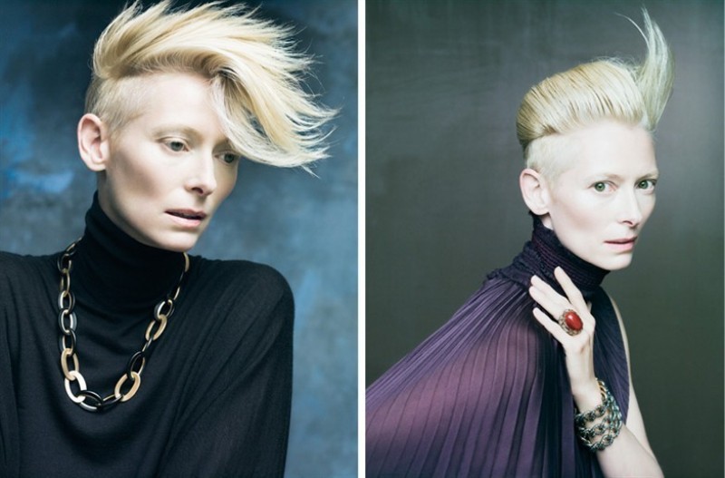 Tilda Swinton v reklame na šperky Pomellato 